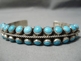 Most Unique Vintage Native American Navajo Ben Begaye Turquoise Sterling Silver Bracelet-Nativo Arts