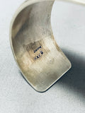 Advanced Silver Work Native American Navajo Sterling Bracelet Cuff-Nativo Arts