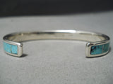 Exceptional Native American Zuni Royston Turquoise Sterling Silver Bracelet-Nativo Arts