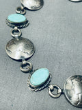 Excellent Native American Navajo #8 Turquoise Mine & Mercury Dimes Sterling Silver Bracelet-Nativo Arts