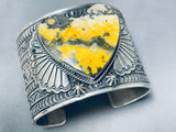 The Most Unique Ever Native American Navajo Honeybee Jasper Sterling Silver Bracelet-Nativo Arts