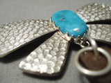 The Most Unique Natasha Peshlakai Turquoise Native American Navajo Sterling Silver Pin-Nativo Arts