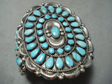 Authentic Vintage Native American Navajo Victor Moses Begay Turquoise Sterling Silver Bracelet-Nativo Arts