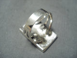 Sensational Zuni Turquoise Sterling Silver Ring Native American-Nativo Arts