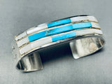 Drop Dead Gorgeous Vintage Native American Navajo Turquoise Sterling Silver Bracelet-Nativo Arts