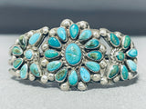 Baby Wrist Very Small Vintage Native American Navajo Turquoise Sterling Silver Bracelet-Nativo Arts