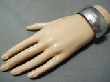 Superb Vintage Navajo Native American Sterling Silver Bracelet-Nativo Arts