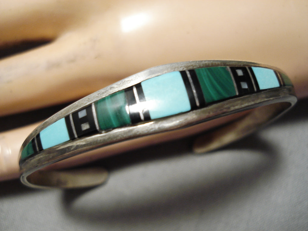 Superior Vintage Native American Navajo Sterling Silver Bracelet Signe –  Nativo Arts