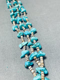 Traditional Vintage Native American Navajo Turquoise Heishi Necklace-Nativo Arts