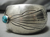 Important Vintage Native American Navajo Will Vandever Turquoise Sterling Silver Bracelet Old-Nativo Arts