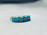 Marvelous Vintage Native American Navajo Kingman Turquoise Sterling Silver Ring-Nativo Arts