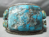One Of The Best Vintage Native American Navajo Persin Turquoise Sterling Silver Bracelet-Nativo Arts