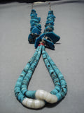 Amazing Vintage Navajo Tuquoise Mountain Native American Necklace Old-Nativo Arts