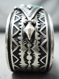 Albert Jake Important Native American Navajo Turquoise Sterling Silver Bracelet-Nativo Arts