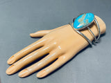 Astonishing San Felipe Kingman Turquoise Sterling Silver Large Bracelet-Nativo Arts