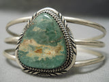 Striking Vintage Native American Navajo Royston Turquoise Sterling Silver Bracelet-Nativo Arts