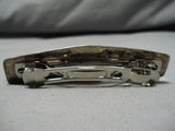 Superlative Vintage Navajo Platero Sterling Silver Native American Barrette-Nativo Arts