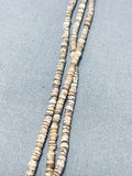 Native American One Single Turquoise Vintage Santo Domingo Heishi Necklace-Nativo Arts