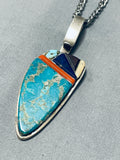 Very Important Vintage Native American Navajo Wes Willie Turquoise Sterling Silver Bracelet-Nativo Arts