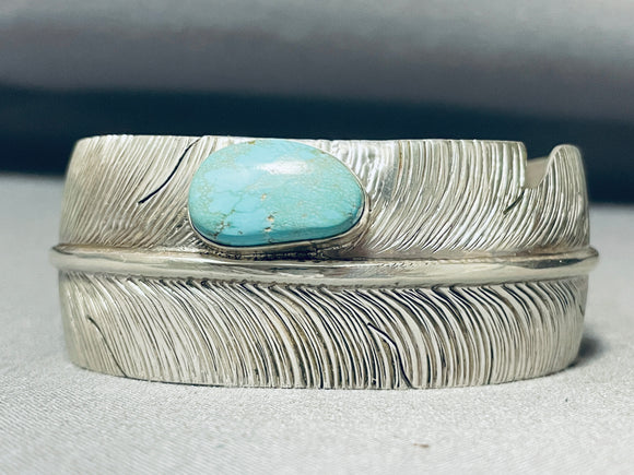 Important Vintage Native American Navajo Ben Begaye (d)turquoise Sterling Silver Bracelet-Nativo Arts