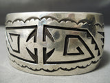 Fascinating Navajo Sterling Silver Bracelet Native American-Nativo Arts