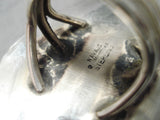 Important Huge Men's Navajo Sterling Silver Native American Ring-Nativo Arts