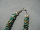 Outstanding Vintage Native American Navajo Royston Turquoise Sterling Silver Necklace-Nativo Arts