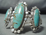 Incredible Vintage Native American Navajo Royston Turquoise Sterling Silver Bracelet-Nativo Arts