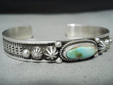 Important Artist Native American Navajo Royston Turquoise Sterling Silver Bracelet-Nativo Arts