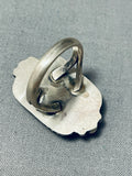 One Of The Best Vintage Native American Navajo Purple Shell Sterling Silver Ring-Nativo Arts