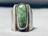Hello! Vintage Signed Native American Hopi Damale Turquoise Sterling Silver Ring-Nativo Arts