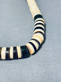 Native American Mesmerizing Vintage Santo Domingo Serpentine Shell Necklace-Nativo Arts