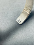 Important (d.) Vintage Native American Navajo Charoite Sterling Silver Bracelet-Nativo Arts