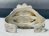One Of The Best Vintage Native American Navajo Rainbow Calsilica Sterling Silver Bracelet-Nativo Arts