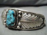 Amazing Vintage Zuni Native American Bernadette Eustace Turquoise Bracelet-Nativo Arts