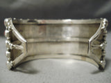 Native American One Of Best Verdy Jake Navajo Coral Sterling Silver Bracelet Cuff-Nativo Arts