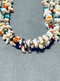 Native American Thirty Three Inch Vintage Navajo Shell Turquoise Necklace-Nativo Arts