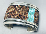 One Of The Best Vintage Native American Navajo Turquoise Heishi Sterling Silver Bracelet-Nativo Arts