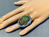 Native American The Most Intricate Hand Carved Jasper Sterling Silver Chief Head Ring-Nativo Arts