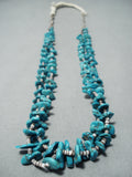 Incredible Authentic Vintage Native American Navajo Sleeping Beauty Turquoise Necklace Old-Nativo Arts