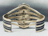 Hypnotic Vintage Native American Navajo Emma Linkin Important Turquoise Sterling Silver Bracelet-Nativo Arts
