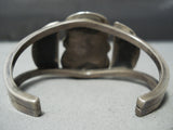 Authentic Vintage Native American Navajo Kee Joe Benally Turquoise Sterling Silver Bracelet-Nativo Arts