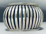Native American One Of The Most Detailed All Sterling Silver Bracelet-Nativo Arts