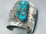 Important Virg Reeder Vintage Native American Navajo Turquoise Sterling Silver Bracelet-Nativo Arts