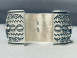 Most Unique Native American Navajo Cross Shell Sterling Silver Heavy Bracelet-Nativo Arts