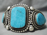 Best Native American Navajo Rick Martinez Carico Lake Turquoise Sterling Silver Bracelet Cuff-Nativo Arts