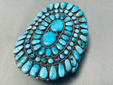 One Of The Best Ever Vintage Native American Navajo Turquoise Sterling Silver Bracelet-Nativo Arts