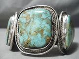 One Of The Best Vintage Native American Navajo Royston Turquoise Sterling Silver Bracelet Old-Nativo Arts