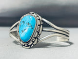 Astonishing Vintage Native American Navajo Morenci Turquoise Sterling Silver Bracelet-Nativo Arts