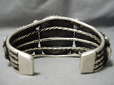 Best Native American Navajo Rick Martinez Carico Lake Turquoise Sterling Silver Bracelet Cuff-Nativo Arts